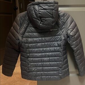 Spyder Charcoal black Quilted Jacket